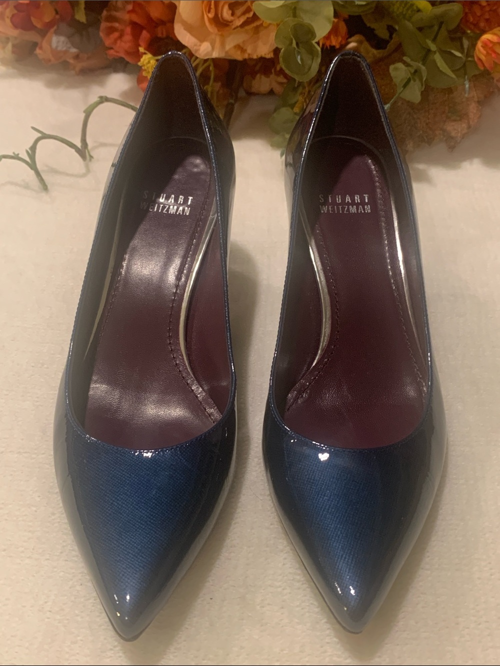Stuart Weitzman Blue  Patent Leather Pumps size 7 M